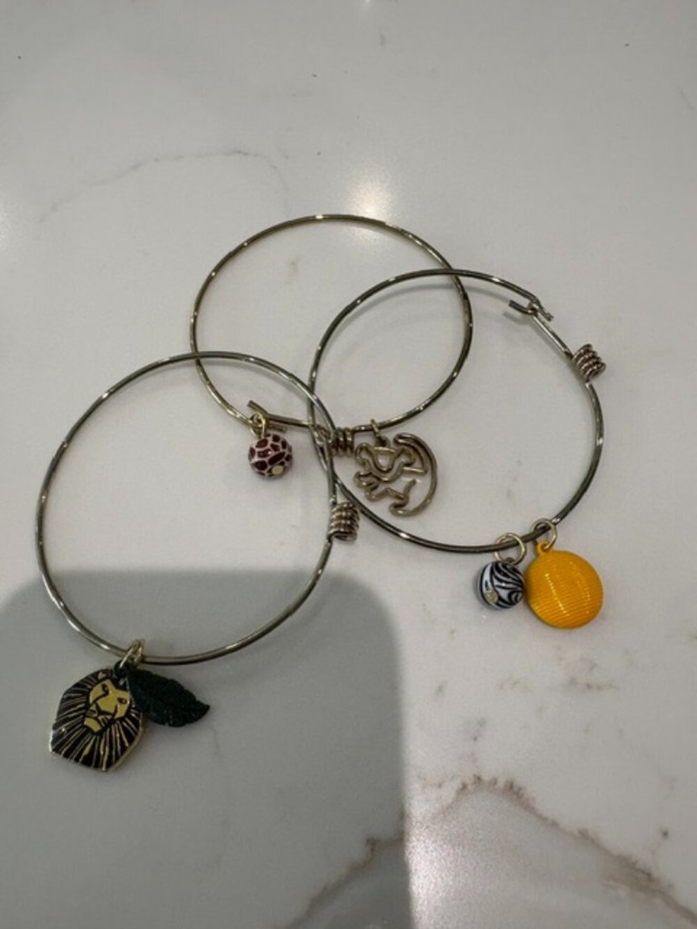 NWOT Disney Presents the LION KING 3 piece Bracelet Set with Charms